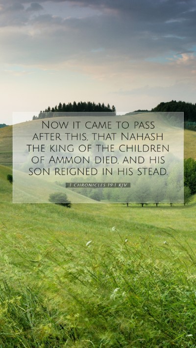 Picture 07 - 1 Chronicles 19:1 KJV Mobile Phone Wallpaper - Now it came to pass after this, that Nahash the - Mobile Bible Verse Wallpaper