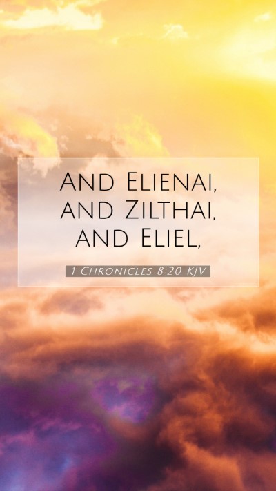 Picture 07 - 1 Chronicles 8:20 KJV Mobile Phone Wallpaper - And Elienai, and Zilthai, and - Mobile Bible Verse Wallpaper
