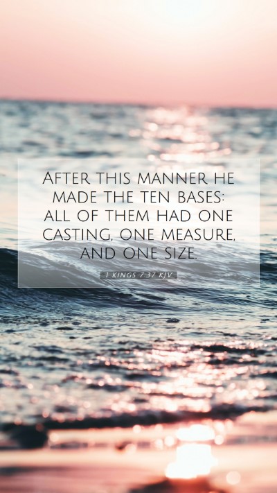 Picture 07 - 1 Kings 7:37 KJV Mobile Phone Wallpaper - After this manner he made the ten bases: all of - Mobile Bible Verse Wallpaper