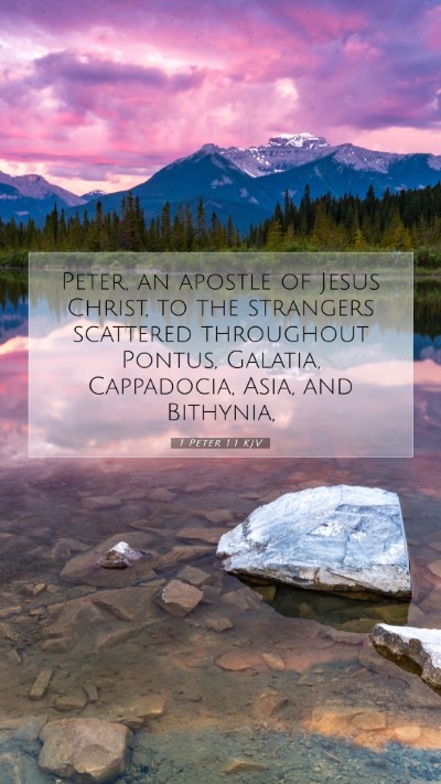 Picture 07 - 1 Peter 1:1 KJV Mobile Phone Wallpaper - Peter, an apostle of Jesus Christ, to the - Mobile Bible Verse Wallpaper