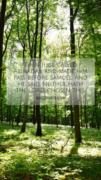 Picture 07 - 1 Samuel 16:8 KJV Mobile Phone Wallpaper - Then Jesse called Abinadab, and made him pass - Mobile Bible Verse Wallpaper