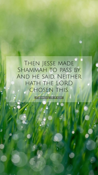 Picture 07 - 1 Samuel 16:9 KJV Mobile Phone Wallpaper - Then Jesse made Shammah to pass by. And he said, - Mobile Bible Verse Wallpaper
