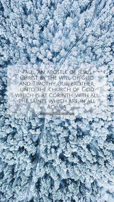 Picture 07 - 2 Corinthians 1:1 KJV Mobile Phone Wallpaper - Paul, an apostle of Jesus Christ by the will of - Mobile Bible Verse Wallpaper