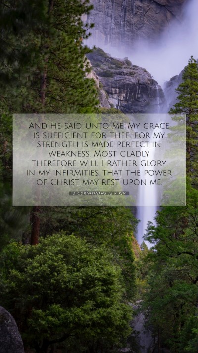 Picture 07 - 2 Corinthians 12:9 KJV Mobile Phone Wallpaper - And he said unto me, My grace is sufficient for - Mobile Bible Verse Wallpaper