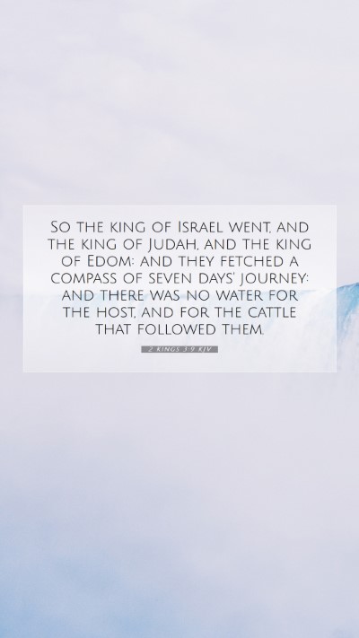 Picture 07 - 2 Kings 3:9 KJV Mobile Phone Wallpaper - So the king of Israel went, and the king of - Mobile Bible Verse Wallpaper