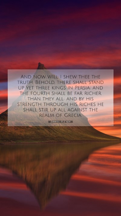Picture 07 - Daniel 11:2 KJV Mobile Phone Wallpaper - And now will I shew thee the truth. Behold, there - Mobile Bible Verse Wallpaper
