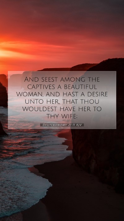 Picture 07 - Deuteronomy 21:11 KJV Mobile Phone Wallpaper - And seest among the captives a beautiful woman, - Mobile Bible Verse Wallpaper