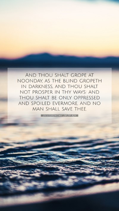 Picture 07 - Deuteronomy 28:29 KJV Mobile Phone Wallpaper - And thou shalt grope at noonday, as the blind - Mobile Bible Verse Wallpaper