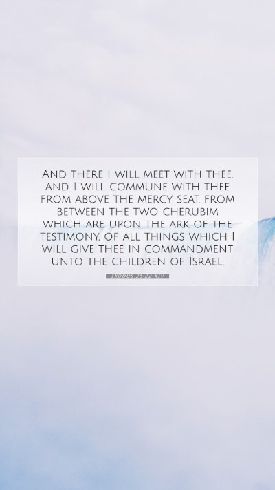 Picture 07 - Exodus 25:22 KJV Mobile Phone Wallpaper - And there I will meet with thee, and I will - Mobile Bible Verse Wallpaper