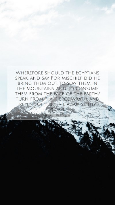 Picture 07 - Exodus 32:12 KJV Mobile Phone Wallpaper - Wherefore should the Egyptians speak, and say, - Mobile Bible Verse Wallpaper