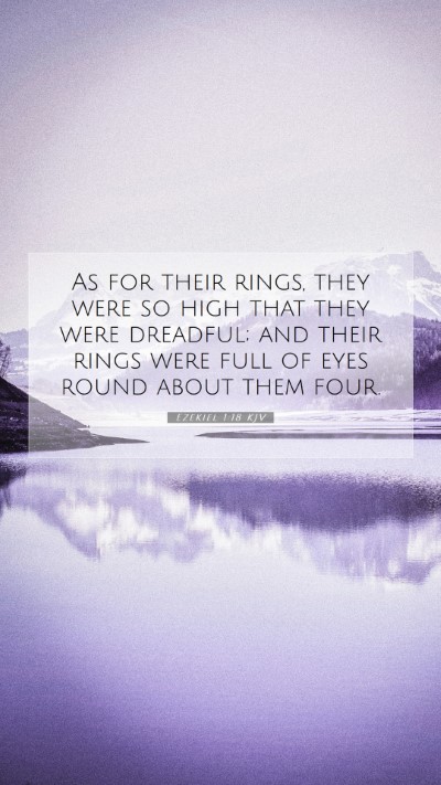 Picture 07 - Ezekiel 1:18 KJV Mobile Phone Wallpaper - As for their rings, they were so high that they - Mobile Bible Verse Wallpaper