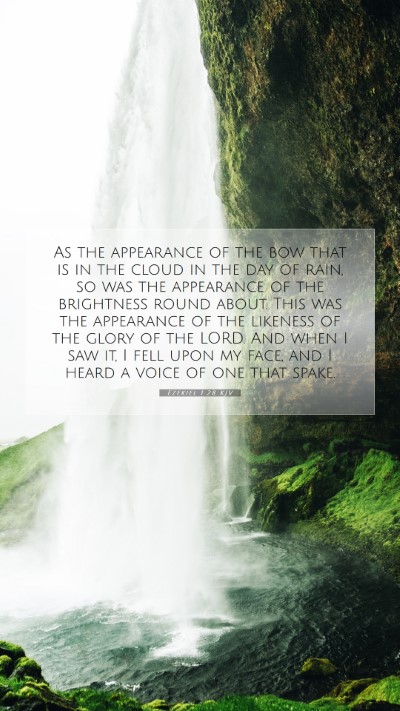 Picture 07 - Ezekiel 1:28 KJV Mobile Phone Wallpaper - As the appearance of the bow that is in the cloud - Mobile Bible Verse Wallpaper