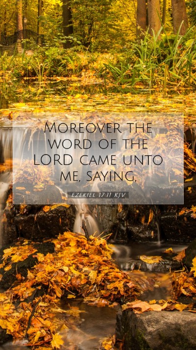 Picture 07 - Ezekiel 17:11 KJV Mobile Phone Wallpaper - Moreover the word of the LORD came unto me, - Mobile Bible Verse Wallpaper