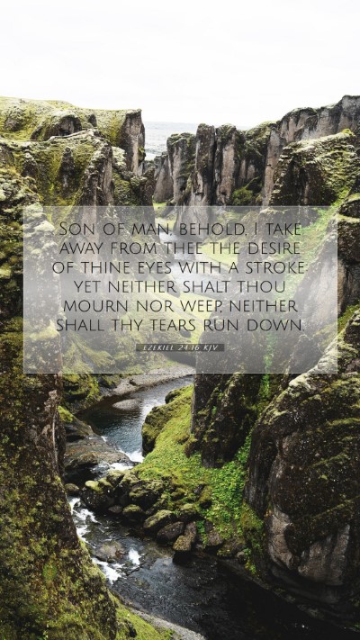 Picture 07 - Ezekiel 24:16 KJV Mobile Phone Wallpaper - Son of man, behold, I take away from thee the - Mobile Bible Verse Wallpaper