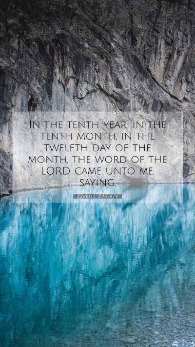 Picture 07 - Ezekiel 29:1 KJV Mobile Phone Wallpaper - In the tenth year, in the tenth month, in the - Mobile Bible Verse Wallpaper