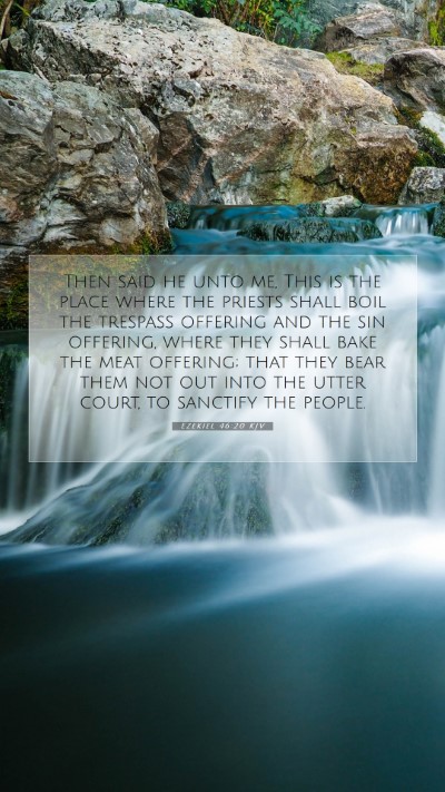 Picture 07 - Ezekiel 46:20 KJV Mobile Phone Wallpaper - Then said he unto me, This is the place where the - Mobile Bible Verse Wallpaper