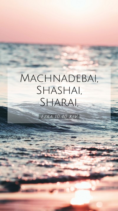 Picture 07 - Ezra 10:40 KJV Mobile Phone Wallpaper - Machnadebai, Shashai, - Mobile Bible Verse Wallpaper