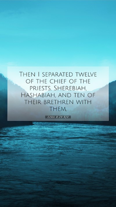 Picture 07 - Ezra 8:24 KJV Mobile Phone Wallpaper - Then I separated twelve of the chief of the - Mobile Bible Verse Wallpaper