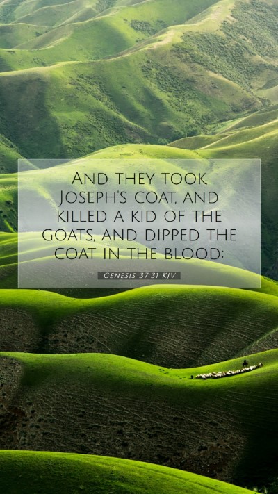 Picture 07 - Genesis 37:31 KJV Mobile Phone Wallpaper - And they took Joseph's coat, and killed a kid of - Mobile Bible Verse Wallpaper