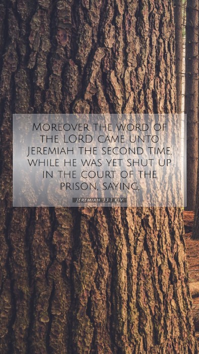 Picture 07 - Jeremiah 33:1 KJV Mobile Phone Wallpaper - Moreover the word of the LORD came unto Jeremiah - Mobile Bible Verse Wallpaper