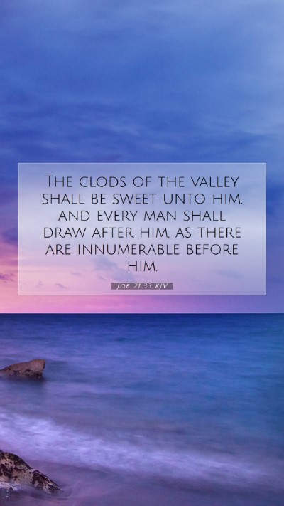 Picture 07 - Job 21:33 KJV Mobile Phone Wallpaper - The clods of the valley shall be sweet unto him, - Mobile Bible Verse Wallpaper
