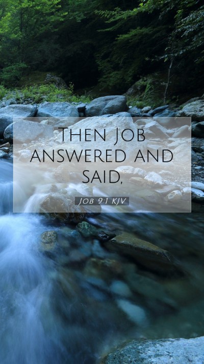 Picture 07 - Job 9:1 KJV Mobile Phone Wallpaper - Then Job answered and - Mobile Bible Verse Wallpaper