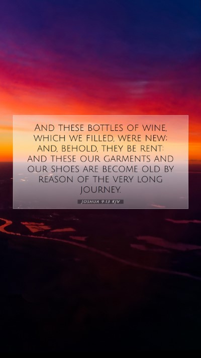Picture 07 - Joshua 9:13 KJV Mobile Phone Wallpaper - And these bottles of wine, which we filled, were - Mobile Bible Verse Wallpaper