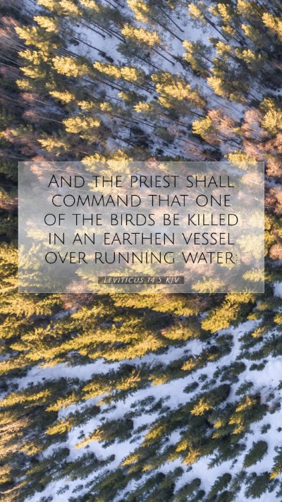 Picture 07 - Leviticus 14:5 KJV Mobile Phone Wallpaper - And the priest shall command that one of the - Mobile Bible Verse Wallpaper
