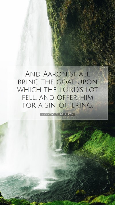 Picture 07 - Leviticus 16:9 KJV Mobile Phone Wallpaper - And Aaron shall bring the goat upon which the - Mobile Bible Verse Wallpaper