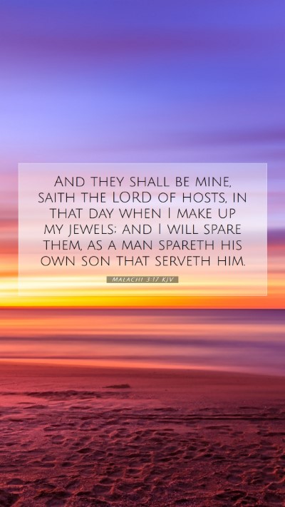 Picture 07 - Malachi 3:17 KJV Mobile Phone Wallpaper - And they shall be mine, saith the LORD of hosts, - Mobile Bible Verse Wallpaper