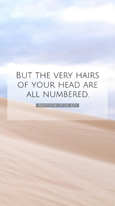 Picture 07 - Matthew 10:30 KJV Mobile Phone Wallpaper - But the very hairs of your head are all - Mobile Bible Verse Wallpaper