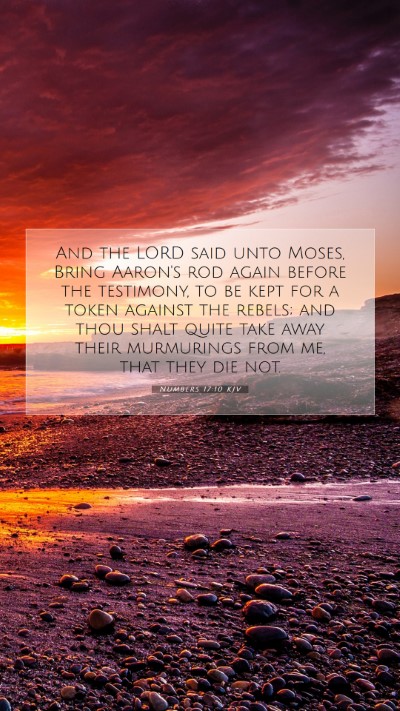 Picture 07 - Numbers 17:10 KJV Mobile Phone Wallpaper - And the LORD said unto Moses, Bring Aaron's rod - Mobile Bible Verse Wallpaper