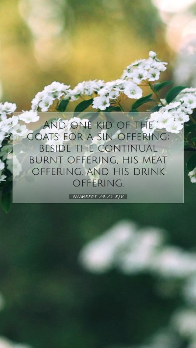 Picture 07 - Numbers 29:25 KJV Mobile Phone Wallpaper - And one kid of the goats for a sin offering; - Mobile Bible Verse Wallpaper