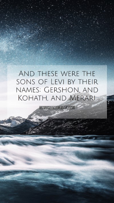 Picture 07 - Numbers 3:17 KJV Mobile Phone Wallpaper - And these were the sons of Levi by their names; - Mobile Bible Verse Wallpaper
