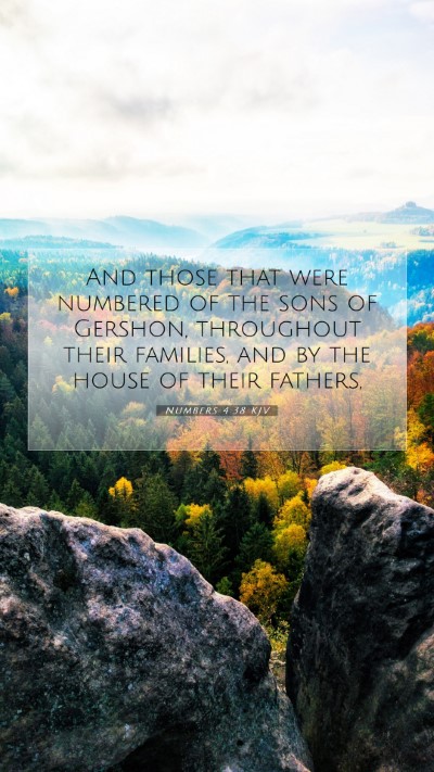 Picture 07 - Numbers 4:38 KJV Mobile Phone Wallpaper - And those that were numbered of the sons of - Mobile Bible Verse Wallpaper