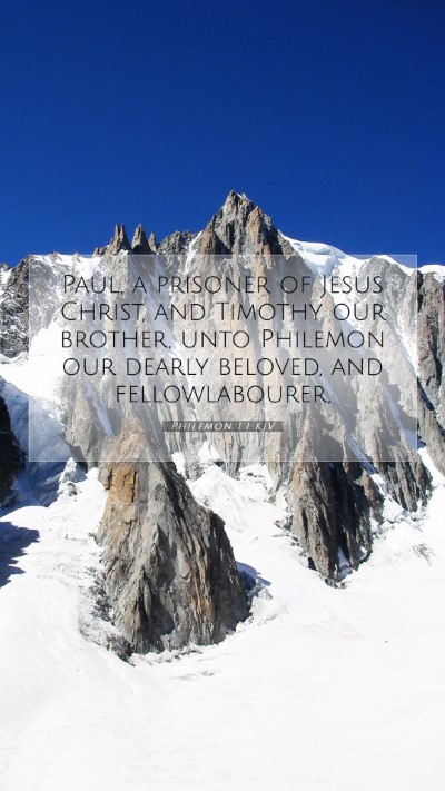 Picture 07 - Philemon 1:1 KJV Mobile Phone Wallpaper - Paul, a prisoner of Jesus Christ, and Timothy our - Mobile Bible Verse Wallpaper