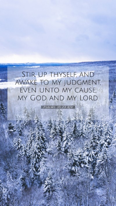 Picture 07 - Psalms 35:23 KJV Mobile Phone Wallpaper - Stir up thyself, and awake to my judgment, even - Mobile Bible Verse Wallpaper