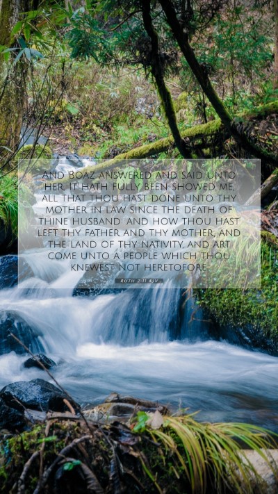 Picture 07 - Ruth 2:11 KJV Mobile Phone Wallpaper - And Boaz answered and said unto her, It hath - Mobile Bible Verse Wallpaper