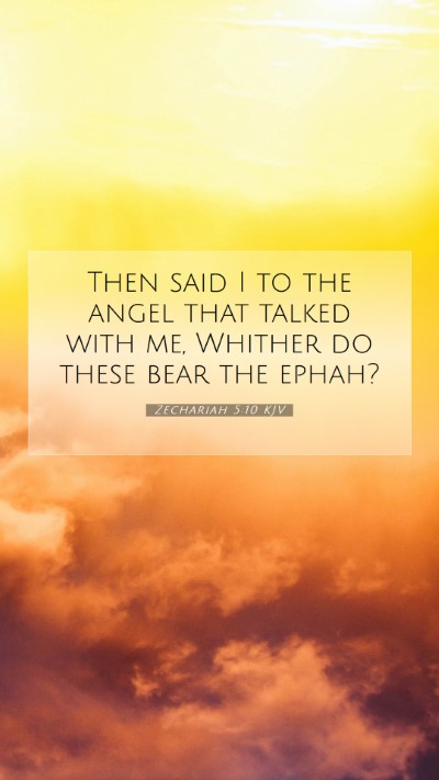 Picture 07 - Zechariah 5:10 KJV Mobile Phone Wallpaper - Then said I to the angel that talked with me, - Mobile Bible Verse Wallpaper